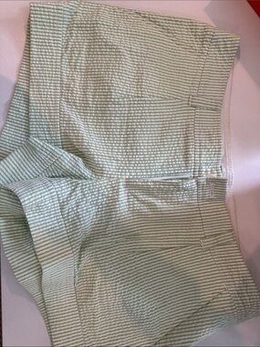 Lilly Pulitzer Green & White Striped Shorts